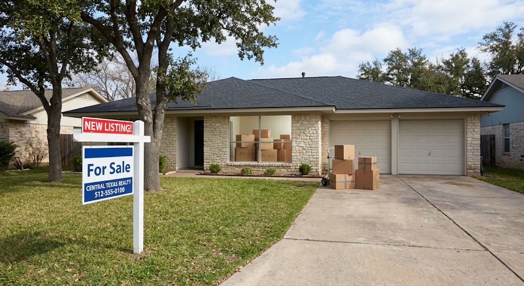 For sale sign military family home Killeen Texas PCS